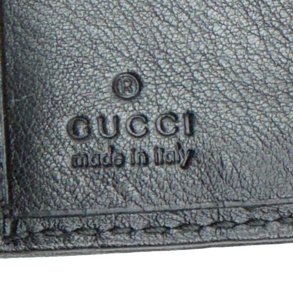 GUCCI Bifold Vintage GG Canvas Wallet Black 184597