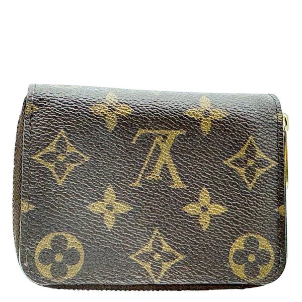 LOUIS VUITTON Monogram Canvas Zippy Coin Purse Brown