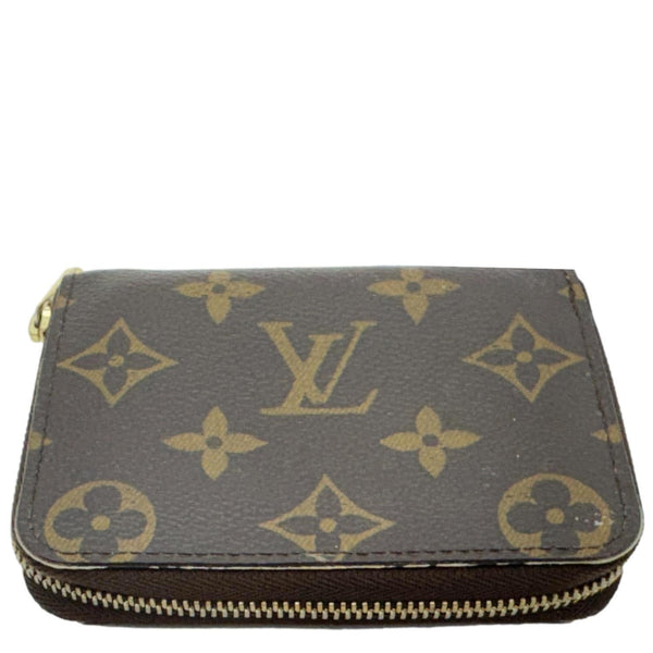 LOUIS VUITTON Monogram Canvas Zippy Coin Purse Brown