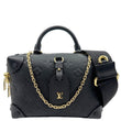 LOUIS VUITTON Petite Malle Souple Monogram Empreinte Shoulder Bag Black