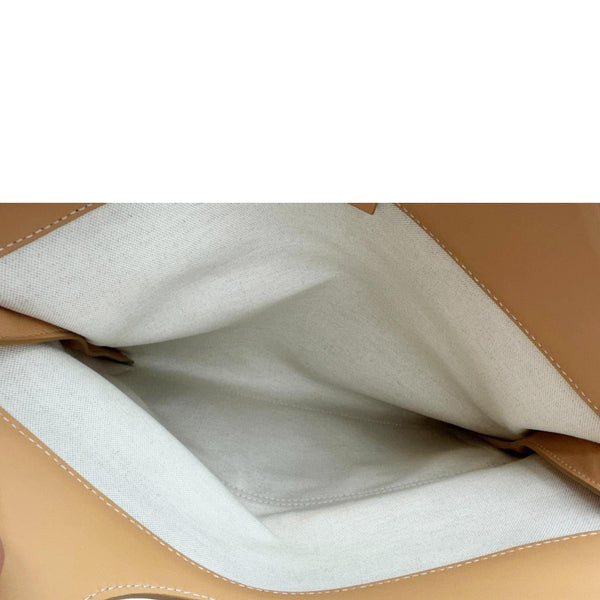 BURBERRY Pocket Canvas Tote Shoulder Bag Brown