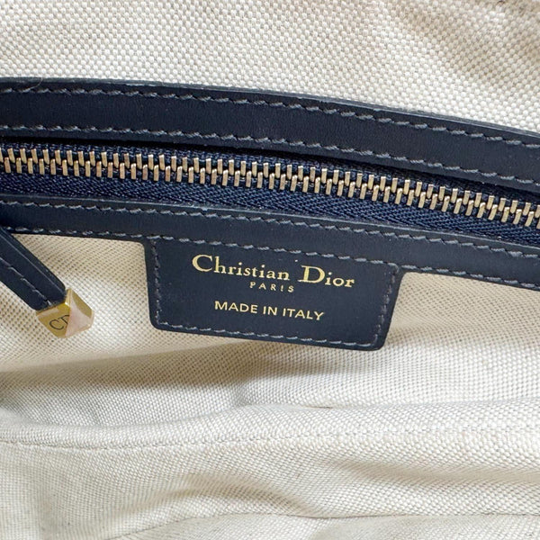 BURBERRY Pocket Canvas Tote Shoulder Bag Brown