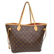 LOUIS VUITTON Neverfull MM Monogram Canvas Shoulder Bag Brown