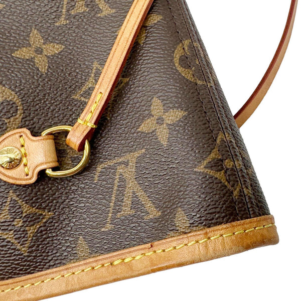 LOUIS VUITTON Neverfull MM Monogram Canvas Shoulder Bag Brown
