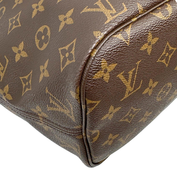 LOUIS VUITTON Neverfull MM Monogram Canvas Shoulder Bag Brown