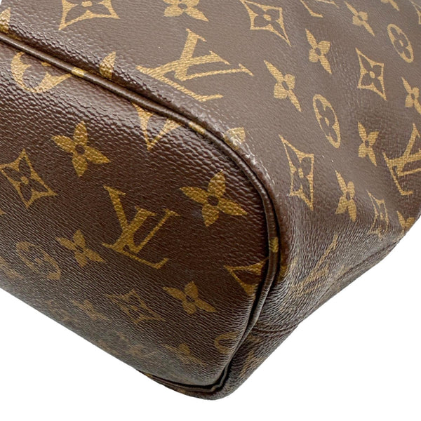 LOUIS VUITTON Neverfull MM Monogram Canvas Shoulder Bag Brown