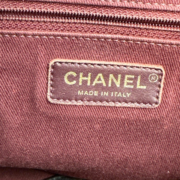 CHANEL Business Affinity Quilted Caviar Leather Shopping Tote Bag Black