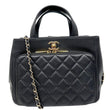 CHANEL Business Affinity Quilted Caviar Leather Shopping Tote Bag Black