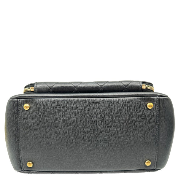 CHANEL Business Affinity Quilted Caviar Leather Shopping Tote Bag Black