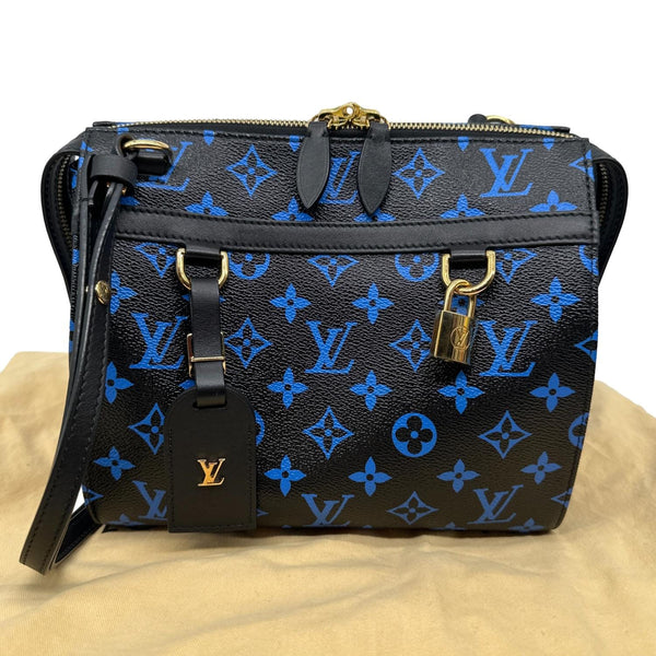 LOUIS VUITTON Speedy Amazon PM Monogram Canvas Shoulder Bag Blue Noir
