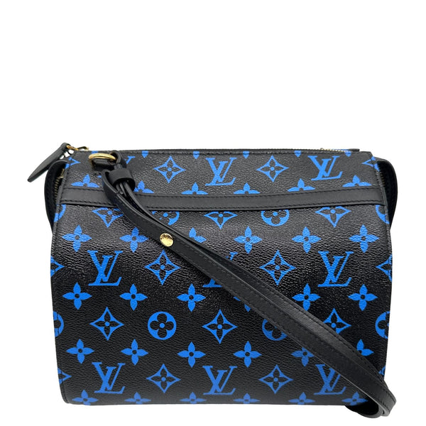 LOUIS VUITTON Speedy Amazon PM Monogram Canvas Shoulder Bag Blue Noir