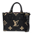LOUIS VUITTON Onthego PM Monogram Empreinte Tote Shoulder Bag Bicolor