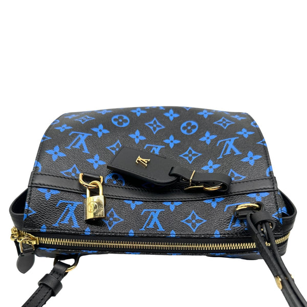 LOUIS VUITTON Speedy Amazon PM Monogram Canvas Shoulder Bag Blue Noir