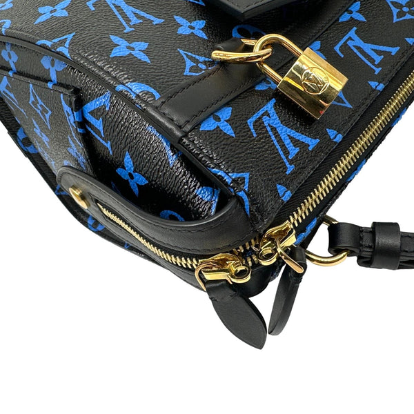 LOUIS VUITTON Speedy Amazon PM Monogram Canvas Shoulder Bag Blue Noir