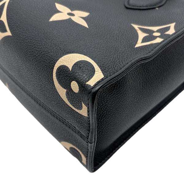 LOUIS VUITTON Onthego PM Monogram Empreinte Tote Shoulder Bag Bicolor