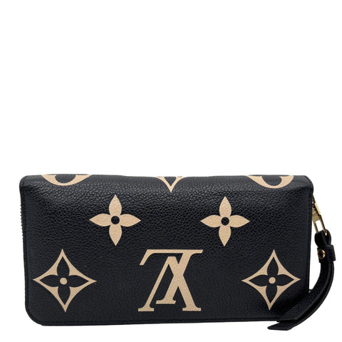 LOUIS VUITTON Monogram Empreinte Leather Zippy Wallet Bicolor