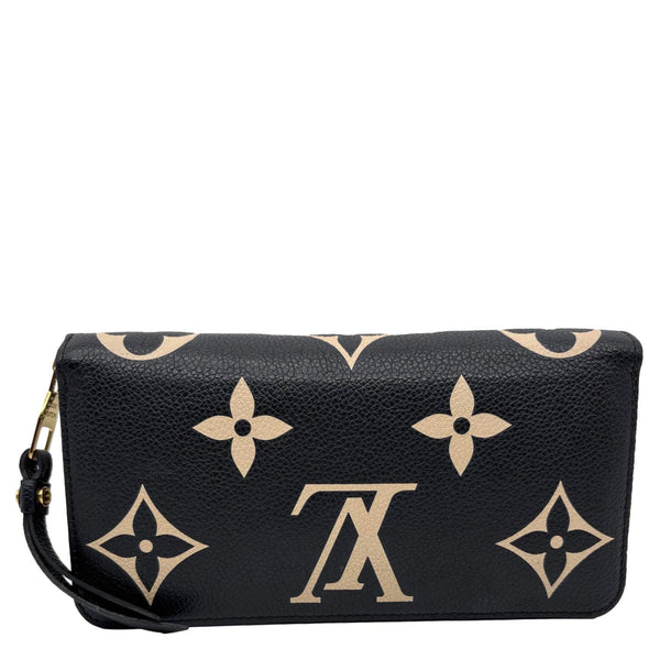 LOUIS VUITTON Monogram Empreinte Leather Zippy Wallet Bicolor