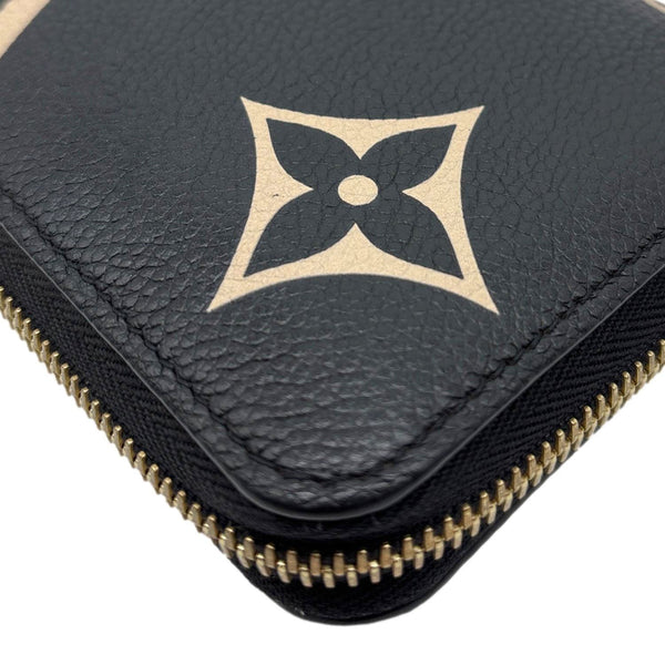 LOUIS VUITTON Monogram Empreinte Leather Zippy Wallet Bicolor