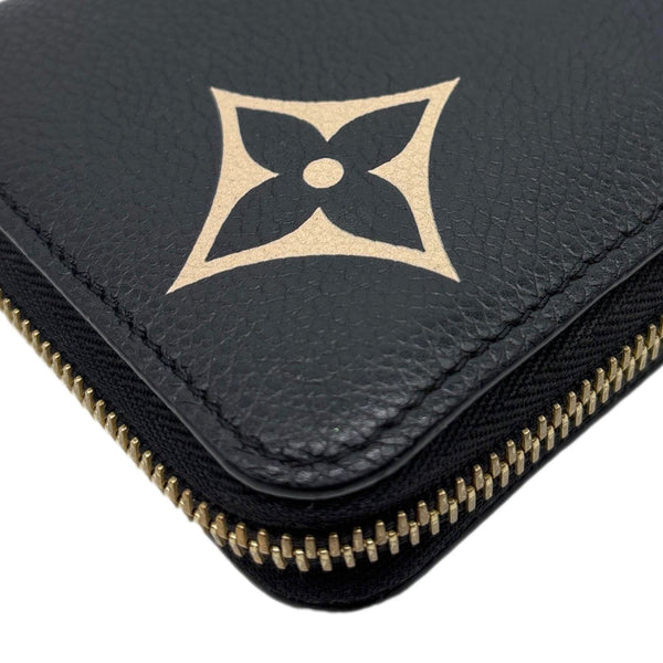 LOUIS VUITTON Monogram Empreinte Leather Zippy Wallet Bicolor