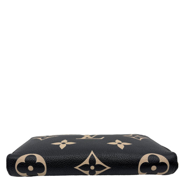 LOUIS VUITTON Monogram Empreinte Leather Zippy Wallet Bicolor