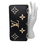 LOUIS VUITTON Monogram Empreinte Leather Zippy Wallet Bicolor
