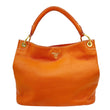 PRADA Vitello Daino Leather Hobo Bag Orange