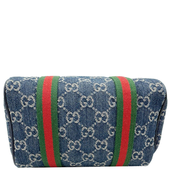 GUCCI Mini GG Blue Denim Shoulder Bag Blue 859975