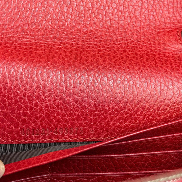 GUCCI Dionysus Mini Calfskin Leather Wallet on Chain Red 401231