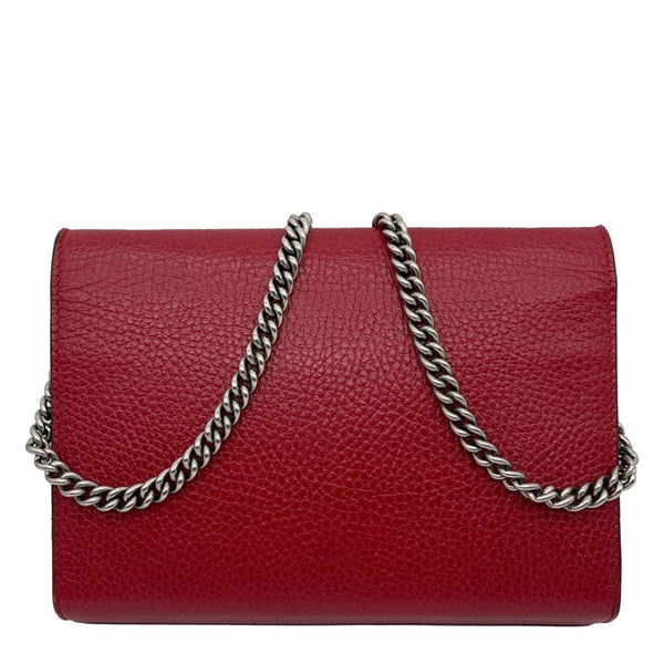 GUCCI Dionysus Mini Calfskin Leather Wallet on Chain Red 401231