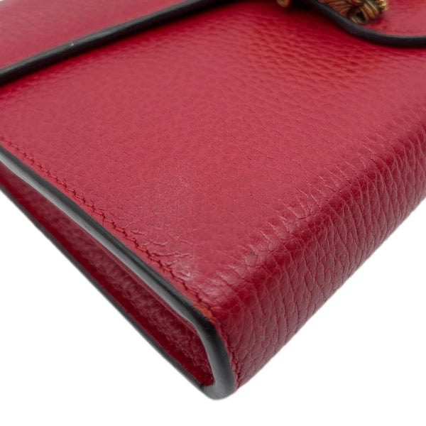GUCCI Dionysus Mini Calfskin Leather Wallet on Chain Red 401231