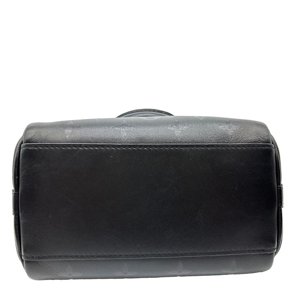 LOUIS VUITTON Speedy BB Monogram Ink Lambskin Leather Satchel Crossbody Bag Black