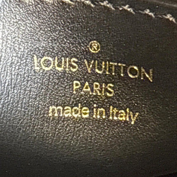 LOUIS VUITTON Speedy BB Monogram Ink Lambskin Leather Satchel Crossbody Bag Black