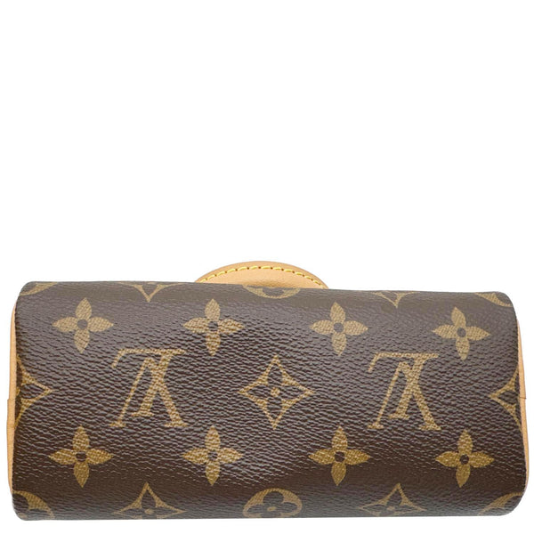 LOUIS VUITTON Nano Speedy Bandouliere Monogram Canvas Crossbody Bag Brown