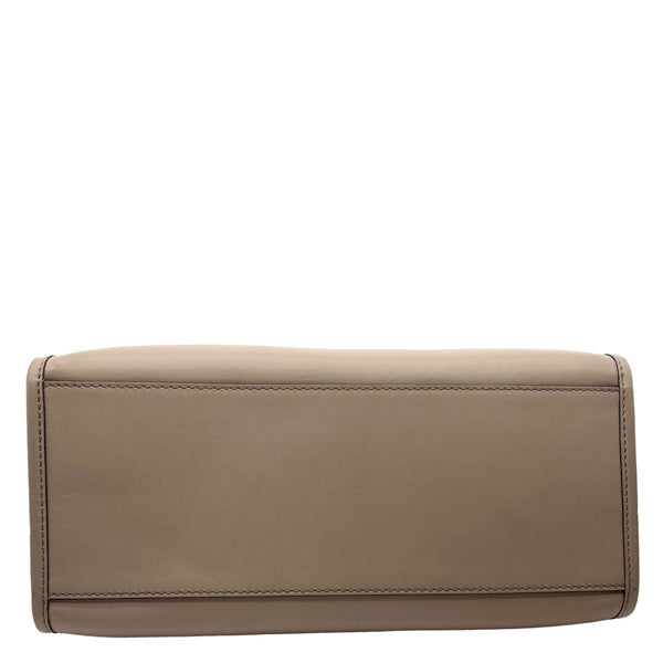 FENDI Sunshine Medium Leather Shopper Tote Bag Nude