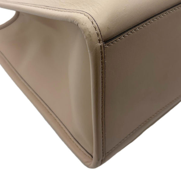 FENDI Sunshine Medium Leather Shopper Tote Bag Nude
