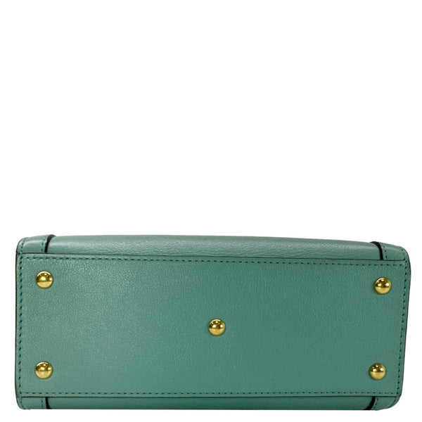 GUCCI Diana Bamboo Mini Leather Tote Bag Green 655661