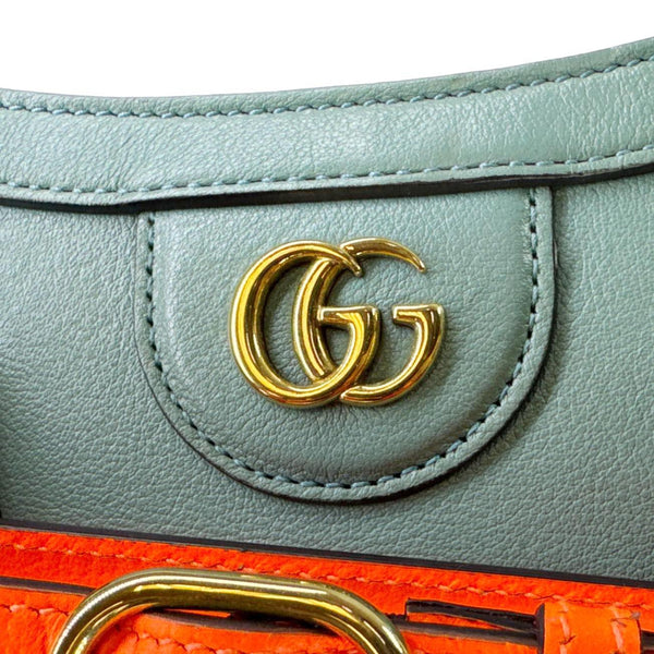 GUCCI Diana Bamboo Mini Leather Tote Bag Green 655661