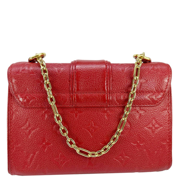 LOUIS VUITTONSaint Sulpice BB Monogram Empreinte Leather Shoulder Bag Red