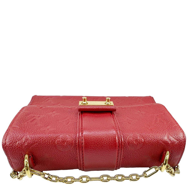 LOUIS VUITTONSaint Sulpice BB Monogram Empreinte Leather Shoulder Bag Red