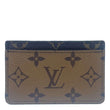 LOUIS VUITTON Reverse Monogram Canvas Card holder Brown