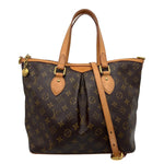 LOUIS VUITTON Palermo PM Monogram Canvas Shoulder Bag Brown