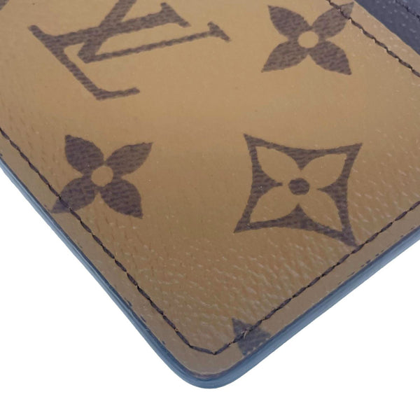 LOUIS VUITTON Reverse Monogram Canvas Card holder Brown