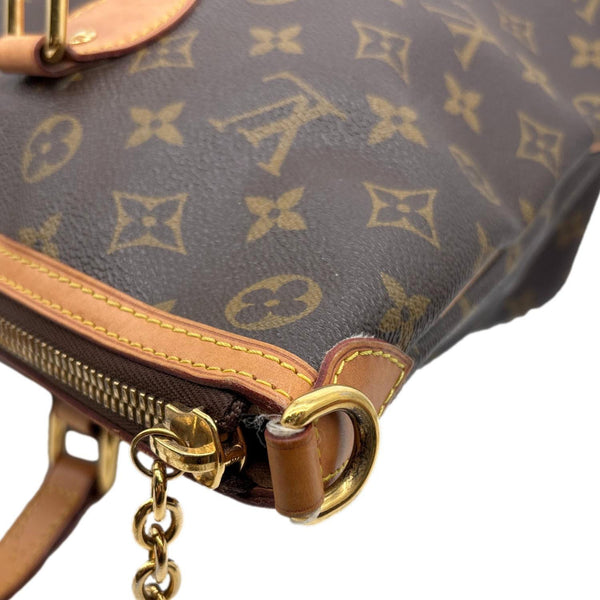 LOUIS VUITTON Palermo PM Monogram Canvas Shoulder Bag Brown