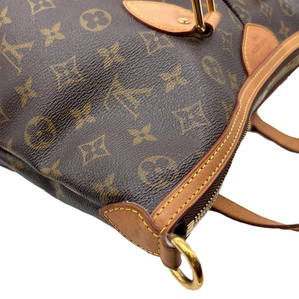 LOUIS VUITTON Palermo PM Monogram Canvas Shoulder Bag Brown