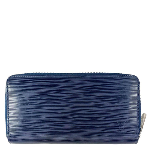 LOUIS VUITTON Epi Leather Zippy Wallet Indigo