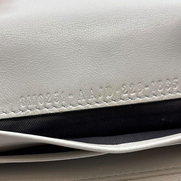 FENDI Baguette Embossed FF Nappa Leather Continental Wallet Off White
