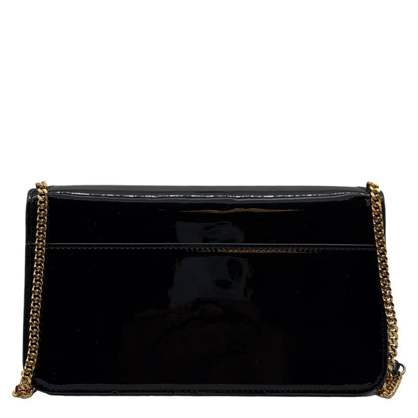 YVES SAINT LAURENT Patent Leather Phone Holder Black