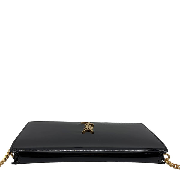 YVES SAINT LAURENT Patent Leather Phone Holder Black