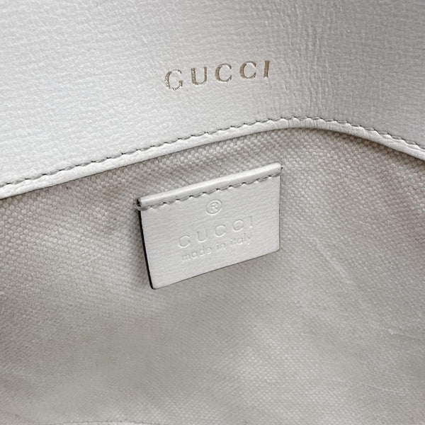 GUCCI Horsebit 1955 Flap Small GG Supreme Canvas Shoulder Bag Beige 658574