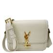 YVES SAINT LAURENT Solferino Small Calfskin Leather Shoulder Bag Beige